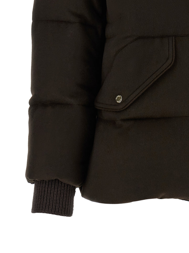Moorer Attica Puffer Jackets - Brown | 02edf2acf6387e08c1c5a43ccbd72aa5fc334cc4