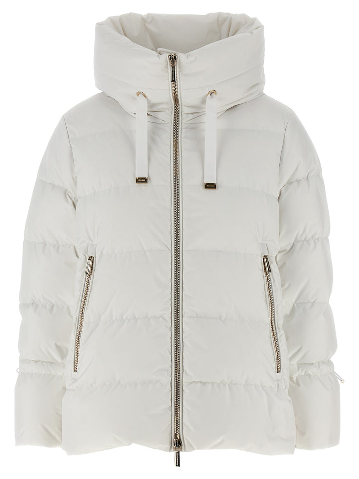 Moorer Gadia Puffer Jackets - White | 8508c4f47d15e0eee83938b6ef60a18469e2e7ee