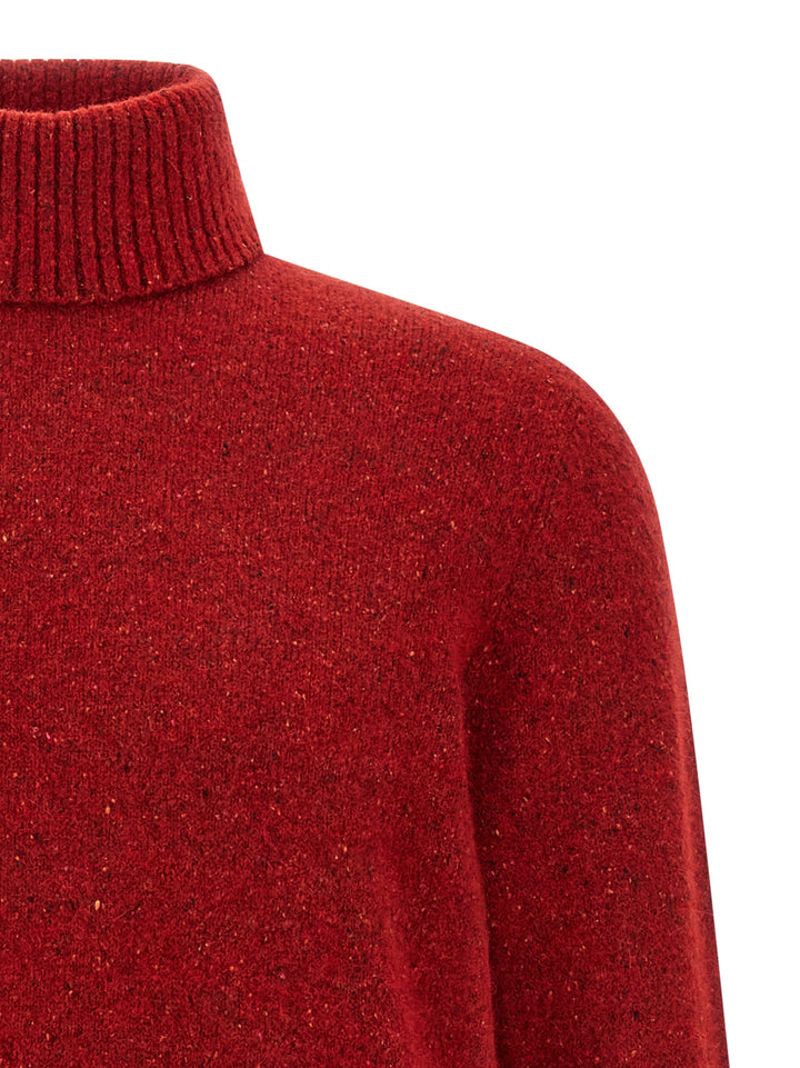 Brunello Cucinelli High Neck Sweater Sweaters and Cardigans - Red | 26396c7a931d86b5f5b19c22aa54a80784b0f4de