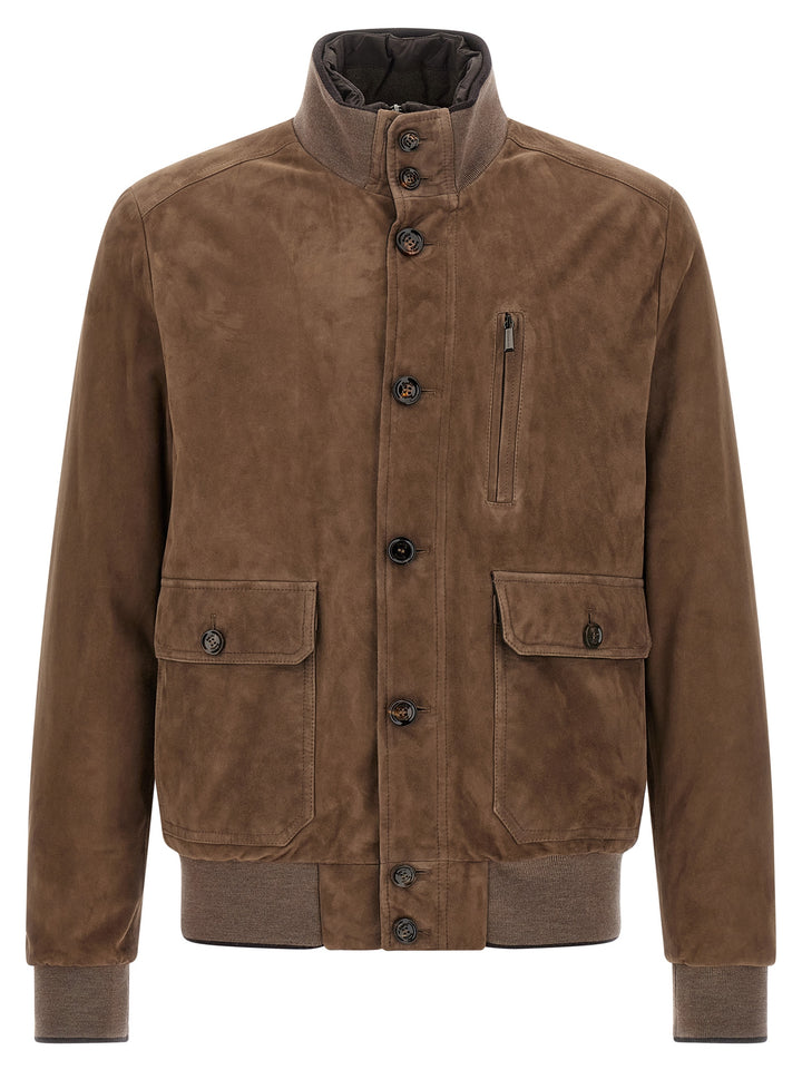 Moorer Adelsio Puffer Jackets - Brown | 1f9087046b4699a685da5d561b6fb222e838f71b