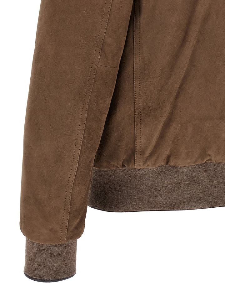 Moorer Adelsio Puffer Jackets - Brown | 09192a8c6479242439cd1262f7657dd7042a8342
