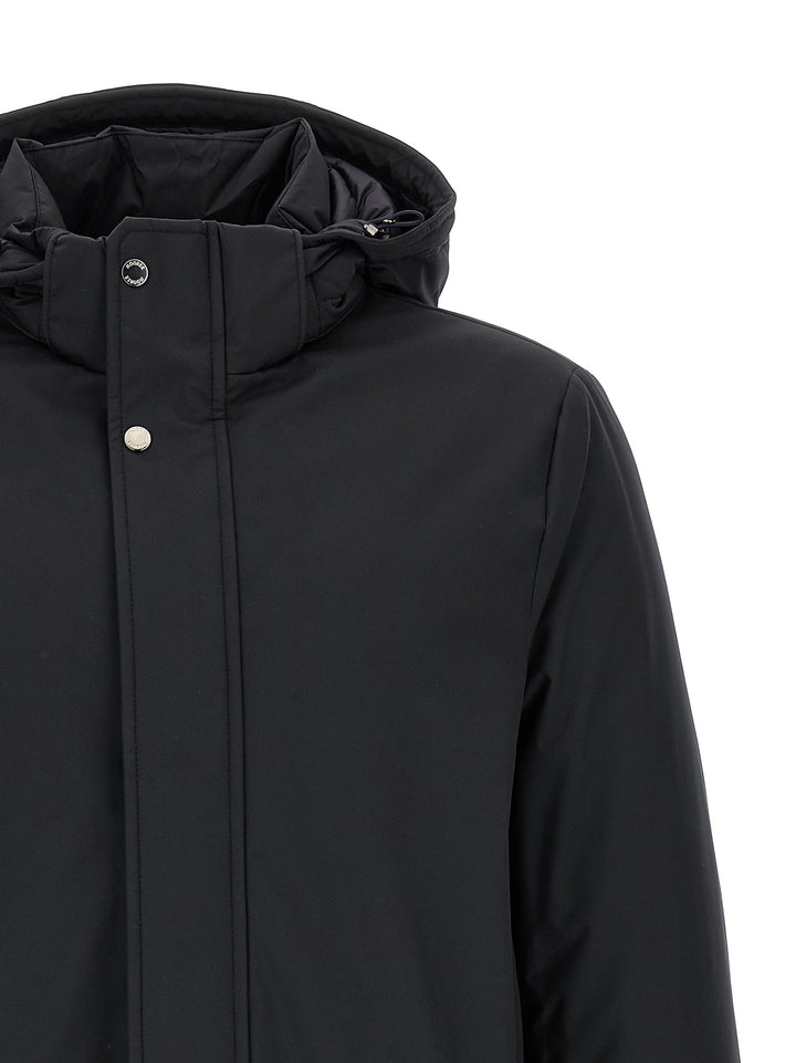 Moorer Vermont Puffer Jackets - Blue | 049ddc2f69227d1ed73dddd75d92daa9fdb1574a
