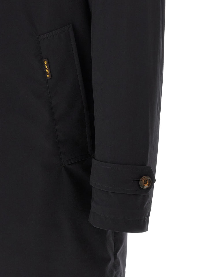 Moorer Vittor-Ac Coats and Trench Coats - Blue | 8870cb34431f30c23f4731a1985ebb3c17f90e4c