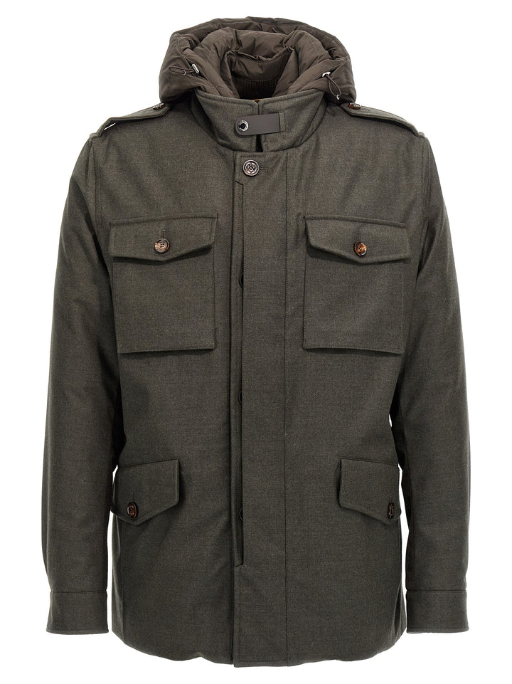 Isac-Ll Casual Jackets, Parka Green