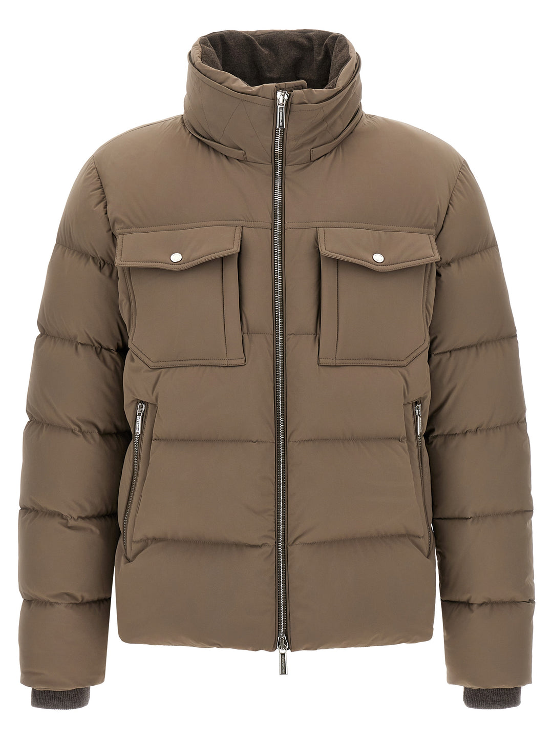 Moorer Alarick Puffer Jackets - Brown | 979141f72010abc711f6ea618657a42539f40092