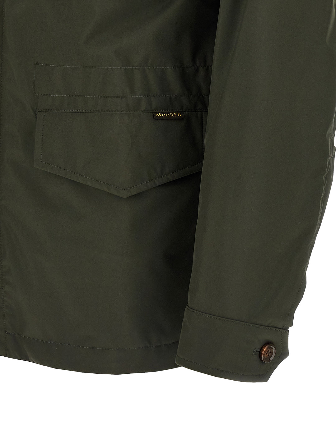 Moorer Denver Puffer Jackets - Green | af676b2ad4aefc7518fe6aeaabe00844f9b3a3e9