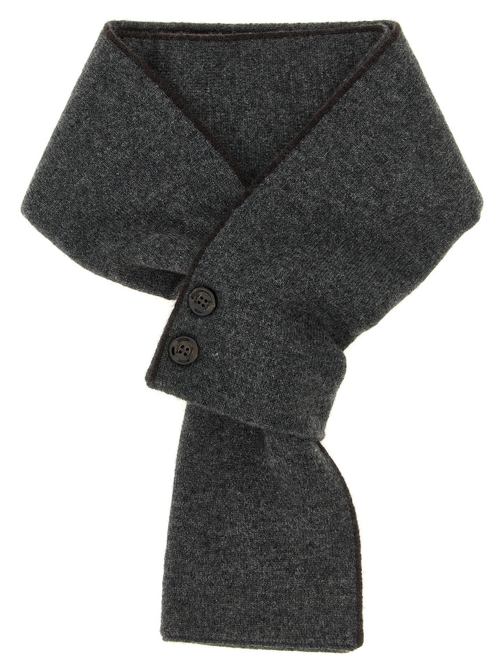 Moorer Cashmere Scarf Scarves and Foulards - Gray | 03b99933b0238f5b0063e0575249d952fdf712c9