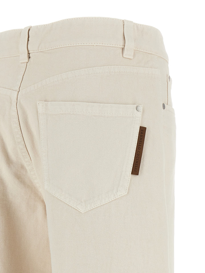 Dyed Jeans Beige