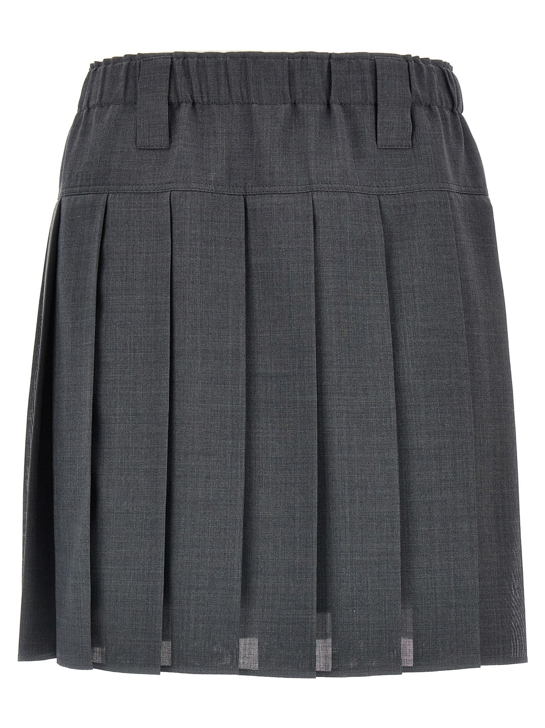 Pleated Skirt Skirts Gray