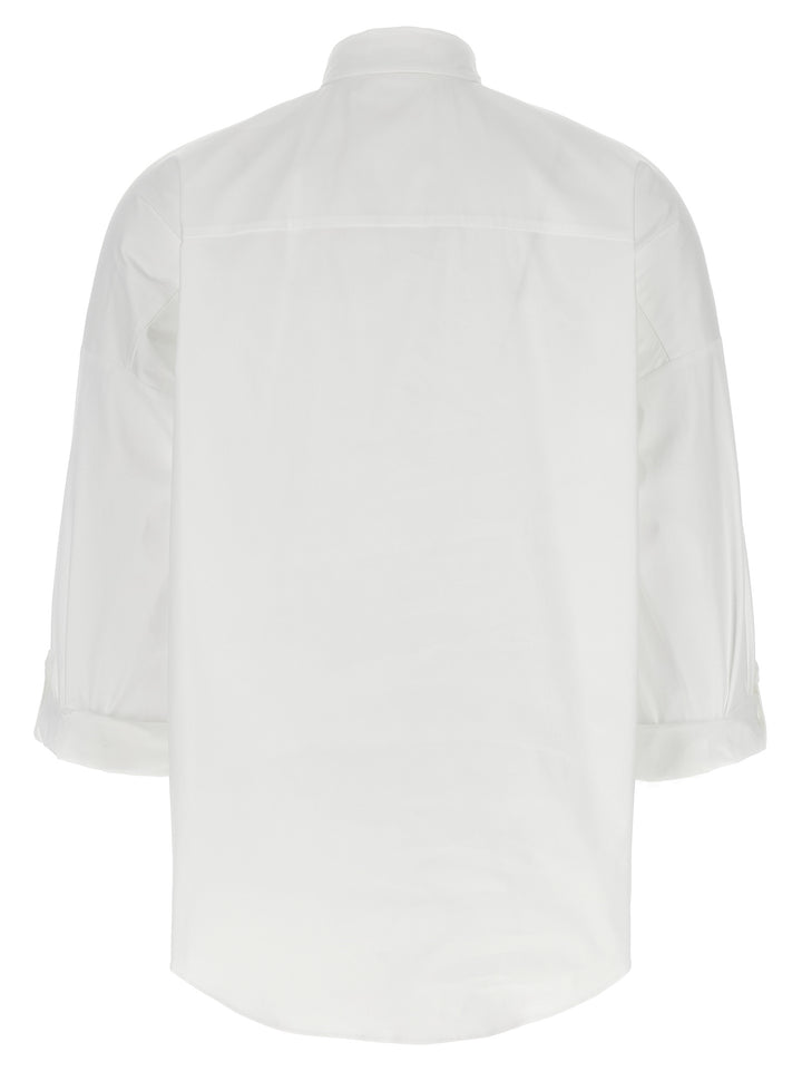 Brunello Cucinelli Shiny Trim Shirt and Blouse - White | f7b48312dcfb02ef73571c56a6385e5a0774d505