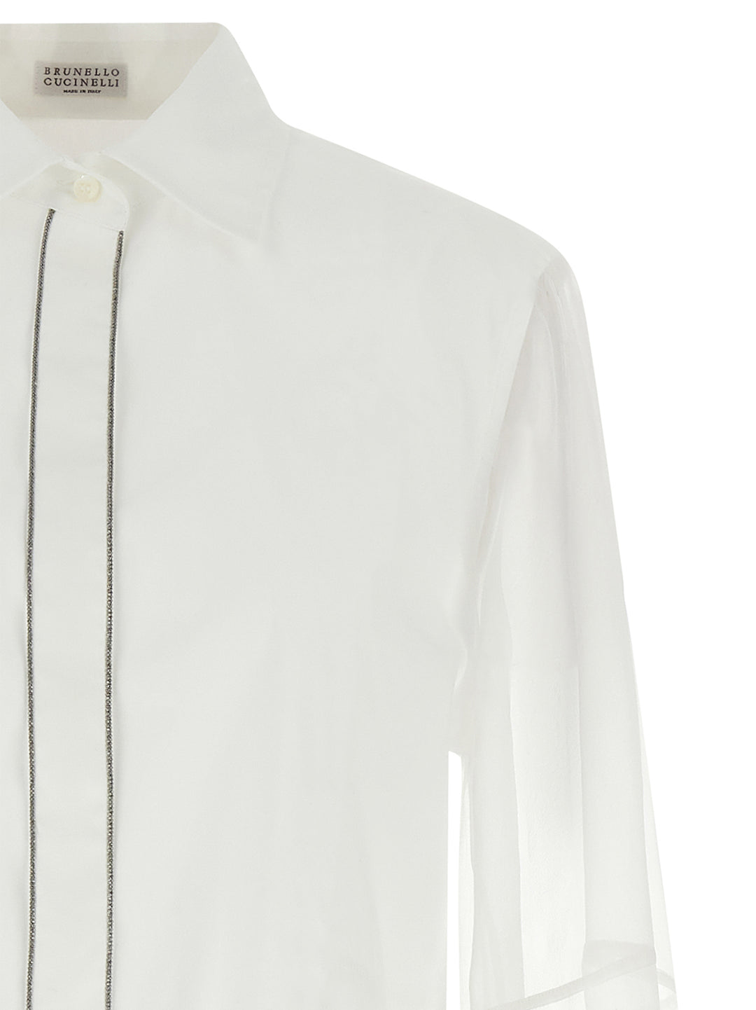 Brunello Cucinelli Double Layer Shirt Shirt and Blouse - White | ad116d13a71bf73e63b20c2534f7398ef77cfcfb