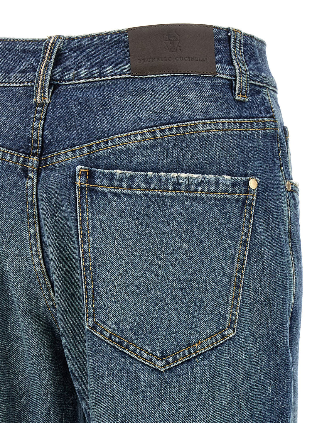 Brunello Cucinelli Contemporary Loose Jeans - Blue | 073858370428c746be85198eec51ca379a2c1eb7