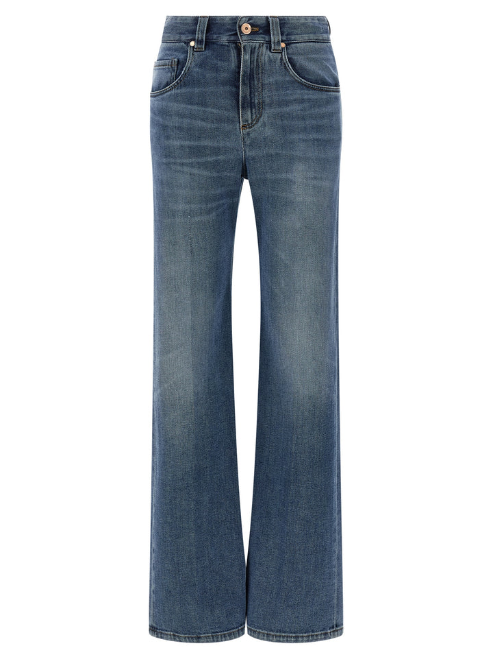 Brunello Cucinelli Contemporary Loose Jeans - Blue | 406cc260a5a2f30032e9cae6d5e75afe4c5026b9