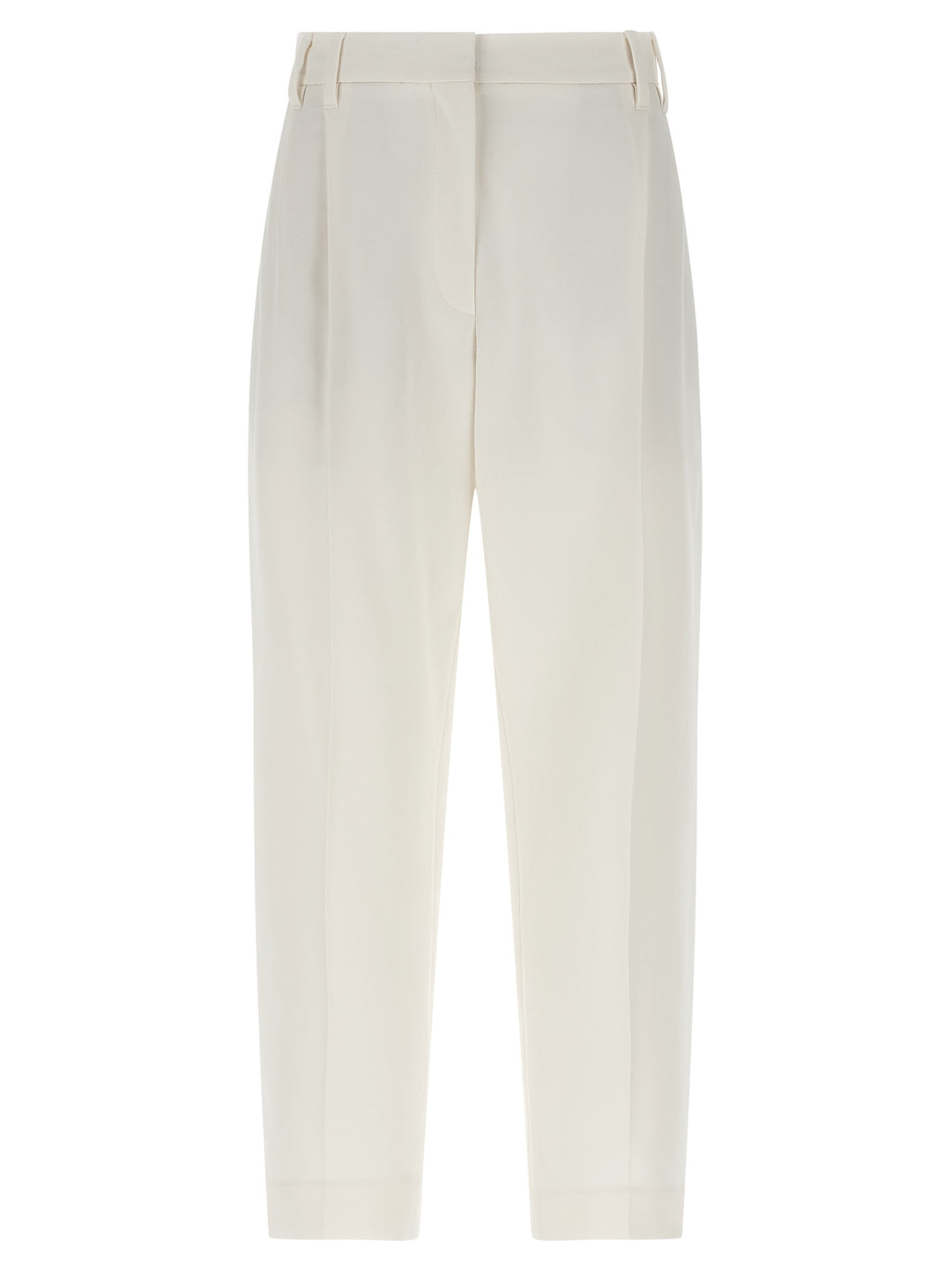 Brunello Cucinelli Slouchy Pants - White | 92e2c5e16d8b04a0ee645ea0ca3e0bdf30b4f62b