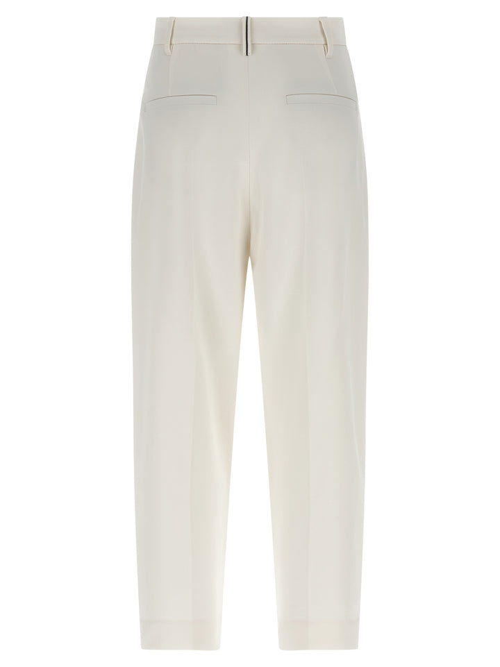 Brunello Cucinelli Slouchy Pants - White | 8c3dbd5ea66a5a3c01cddc1929654e18ecdcbcaa