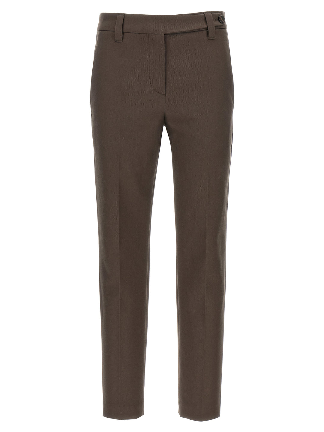 Brunello Cucinelli Monile Cotton Pants - Brown | 46430d341b741a575eda33be70bf89ba8e95161c
