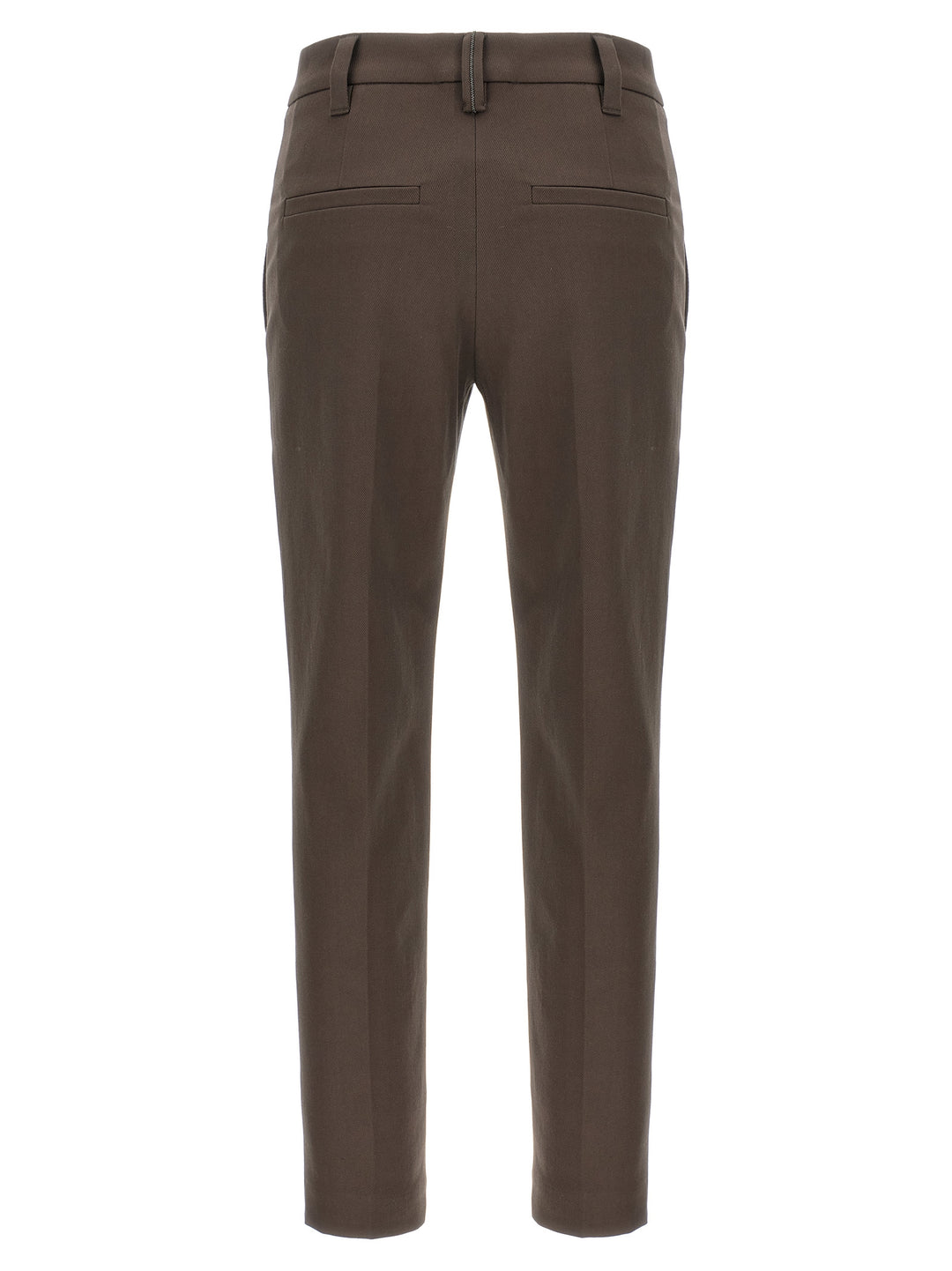 Brunello Cucinelli Monile Cotton Pants - Brown | 7a02f62caeb4818f950bb7c9204acbfb74d8463b