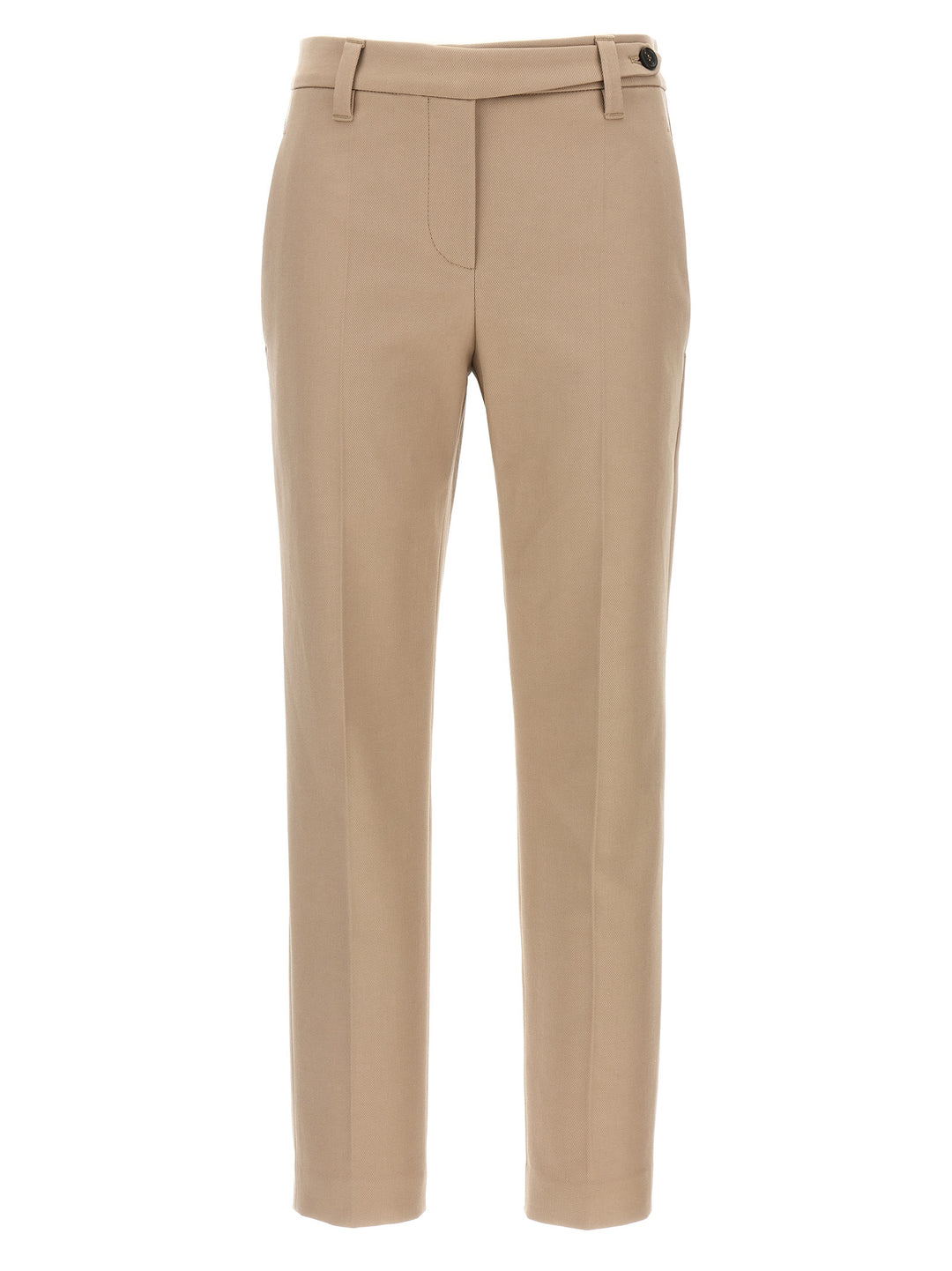 Brunello Cucinelli Monile Cotton Pants - Beige | 9b6f4b2125b65002d4915fbd398ed8b8765a0dae