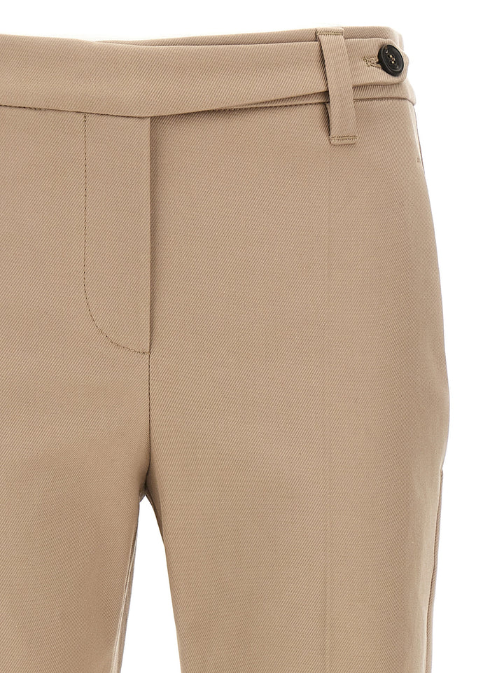 Brunello Cucinelli Monile Cotton Pants - Beige | 8a307de4c0bcff72770e6837fc547830326838ce