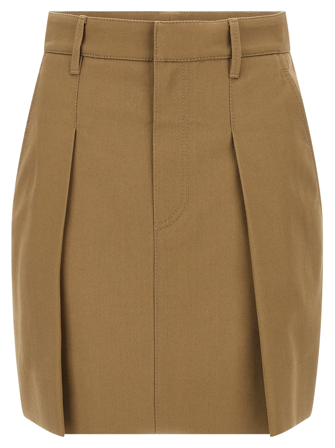 Brunello Cucinelli Pleated Skirt Skirts - Brown | 41025d741227cf5e17ac2eae28e679ec70dfadb7