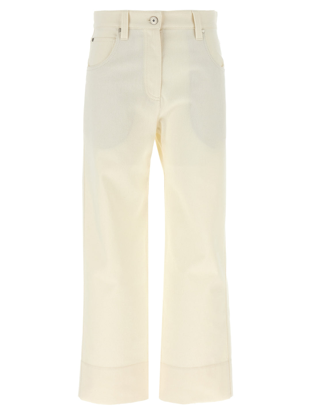 Brunello Cucinelli Monile Crop Pants - Beige | b85d49948a5749562039b4157de12a7424f93333