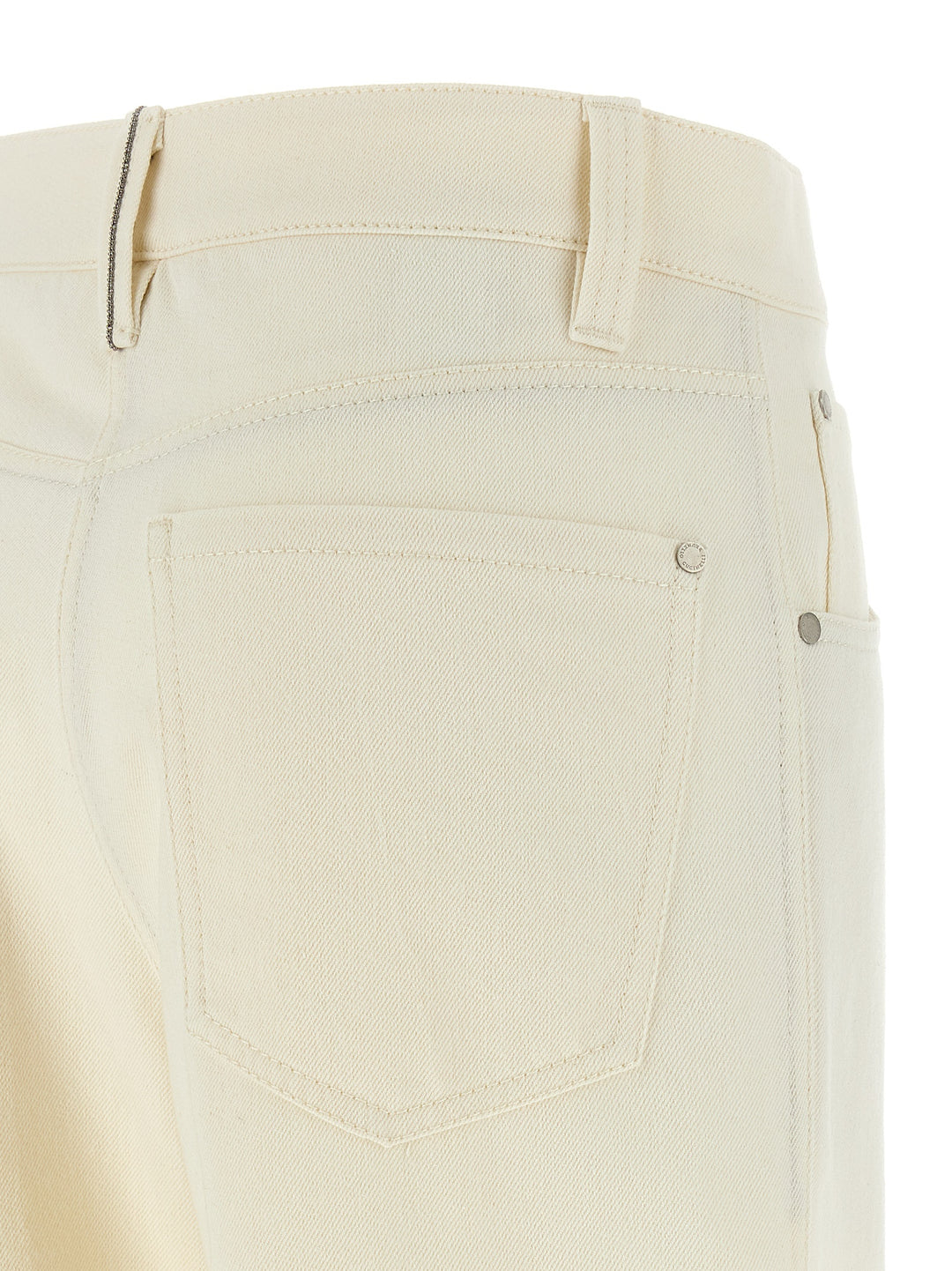 Brunello Cucinelli Monile Crop Pants - Beige | 726f9ed1d8178d7a39617203656b5143165ee9ef