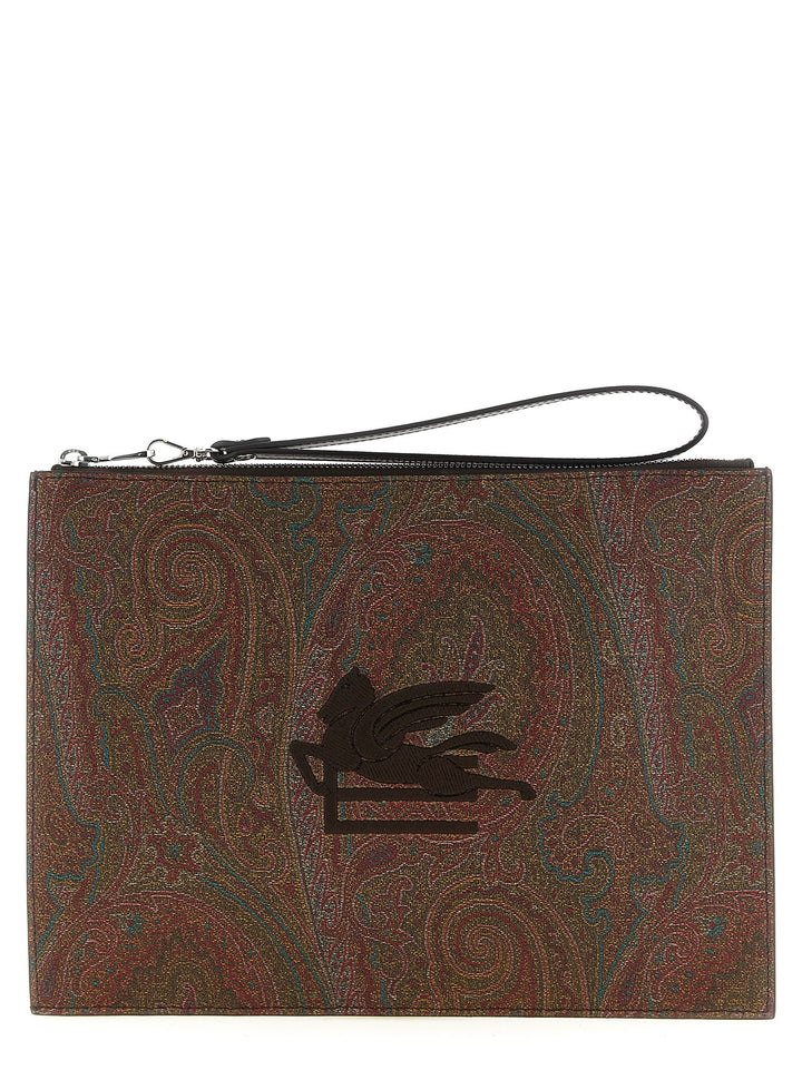 Etro Essential Arnica Clutch - Brown | e4ccbec45886f20562b05ff7448397b8d33532e1