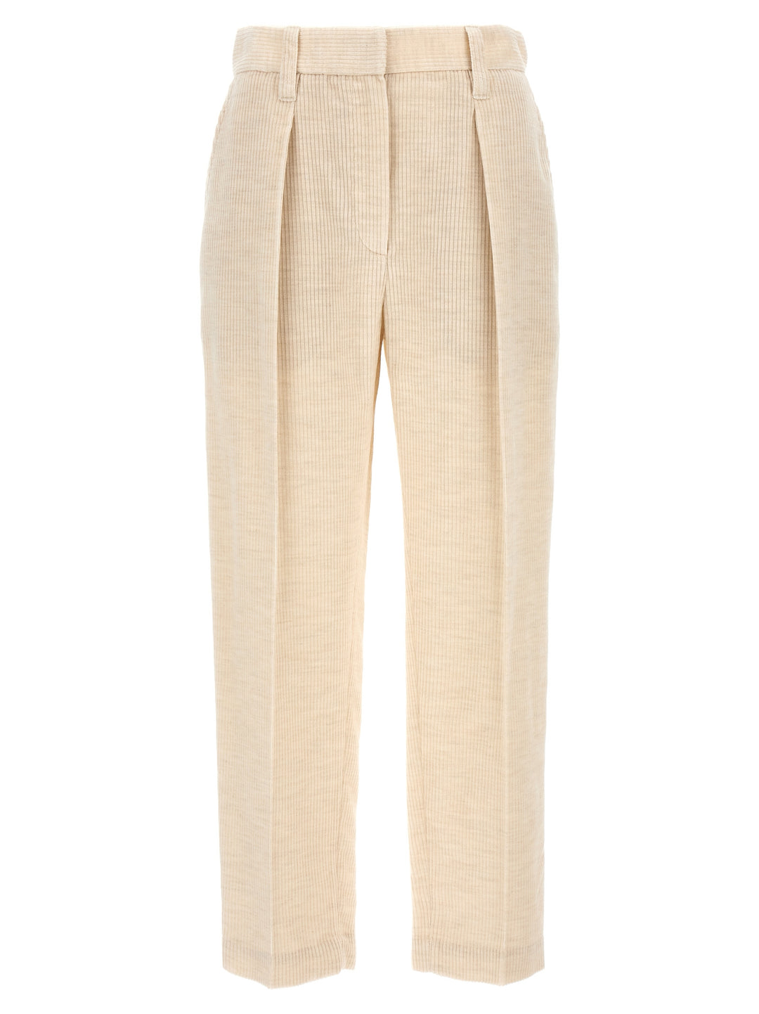 Corduroy Trousers Pants White