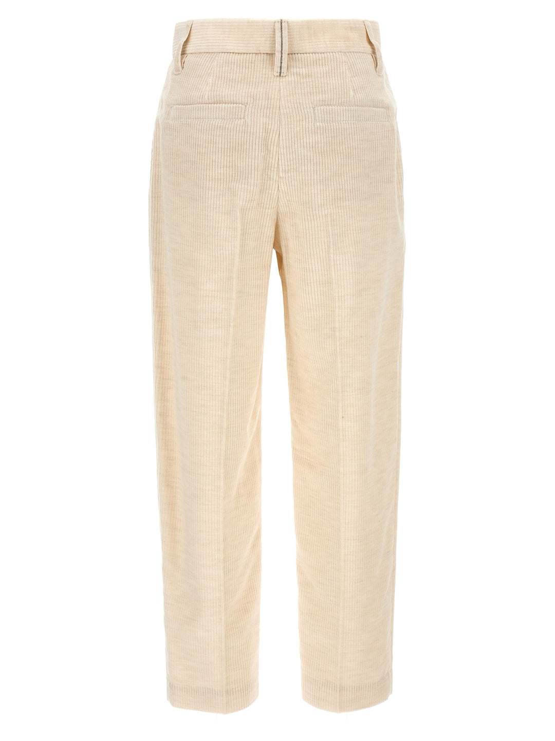 Corduroy Trousers Pants White