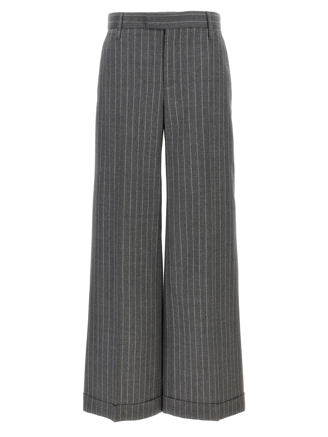 Pinstripe Pants Gray