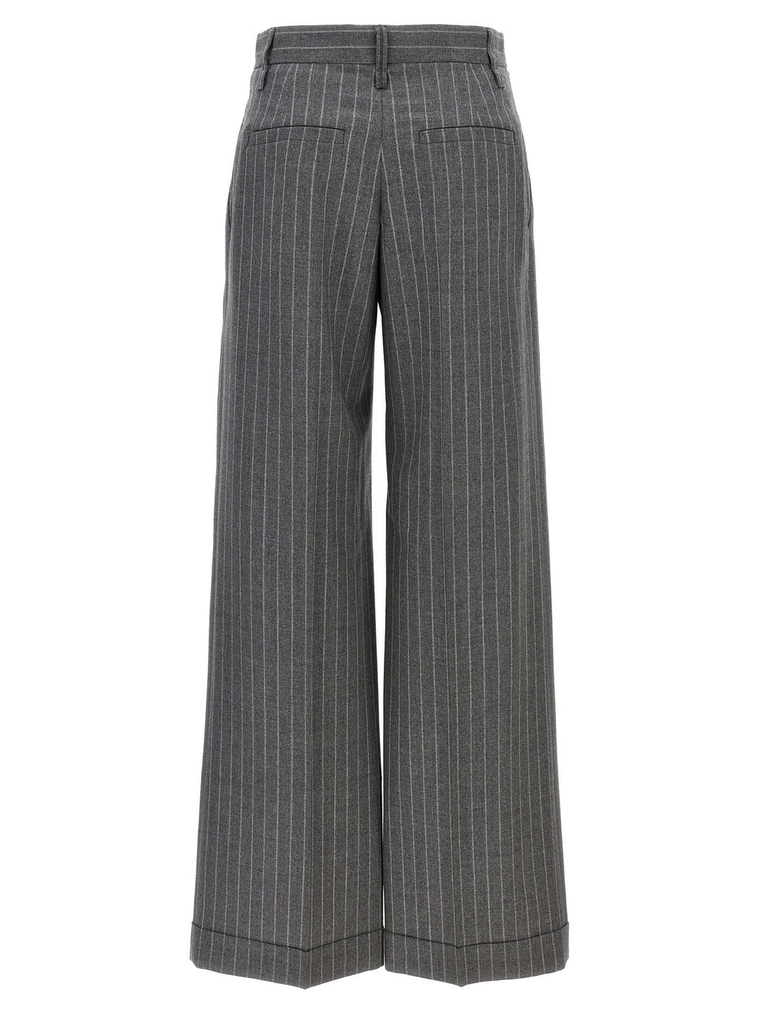 Pinstripe Pants Gray