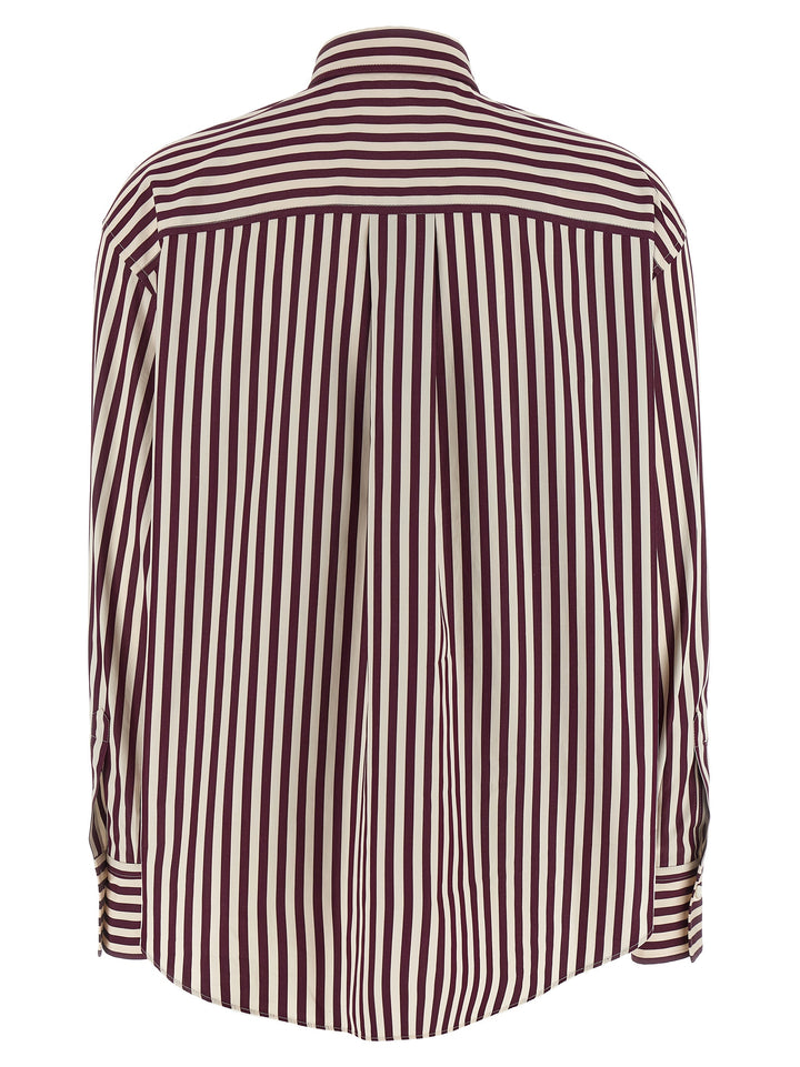 Brunello Cucinelli Shiny Detail Shirt and Blouse - Bordeaux | 250f70c0acc3382d783e6dde3455b1105eceebc6