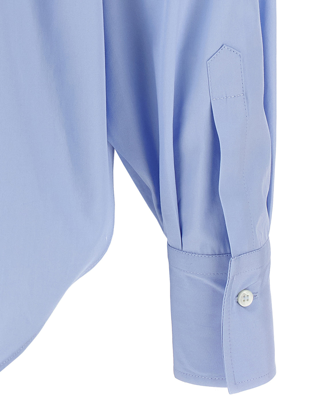 Brunello Cucinelli Shiny Flap Detail Shirt and Blouse - Light Blue | 171a78ef333193ae78fdab748b324229992f47bc