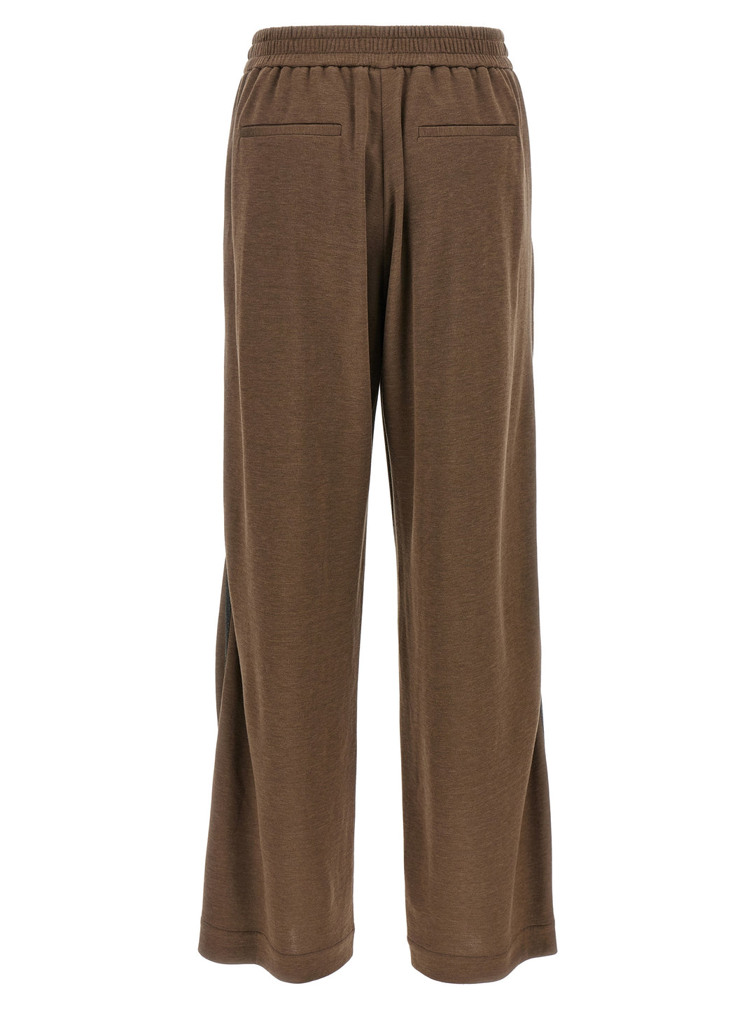 Brunello Cucinelli Shiny Trims Pants - Brown | 08f9e3e2dec2ca6923b9699d2c2fba3513a43c79