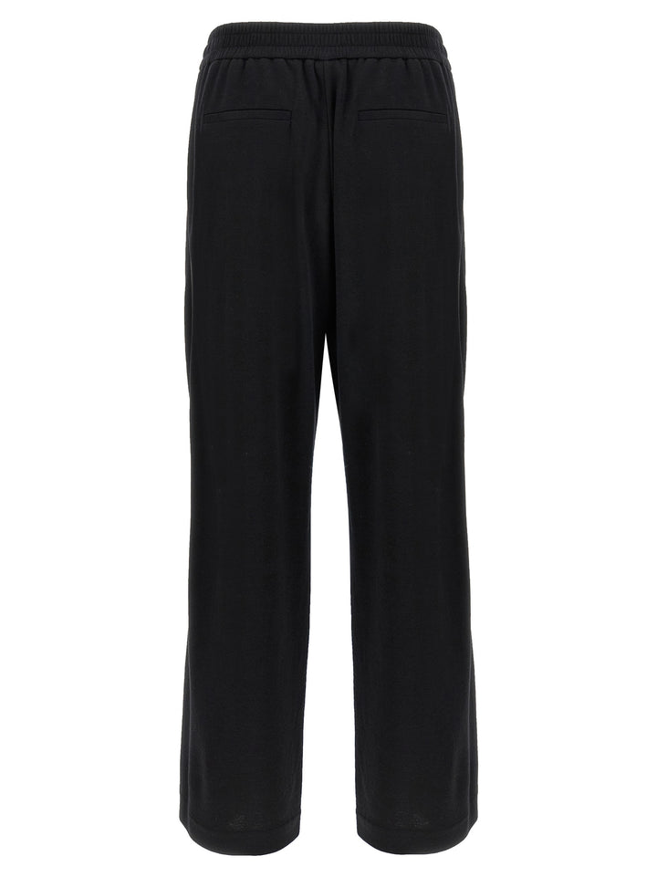 Brunello Cucinelli Shiny Trims Pants - Black | 8c50208c15f2de632611d4a3bd7ece25af67b413