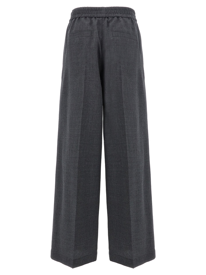 Front Pleat Pants Gray