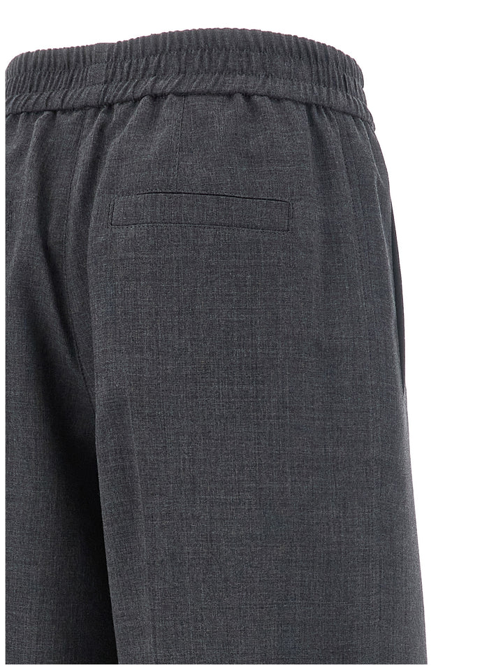 Front Pleat Pants Gray