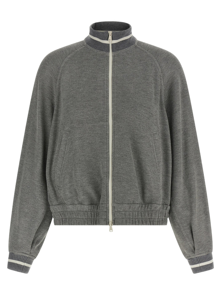 Brunello Cucinelli Sparkling Sweatshirt - Silver | ad95da5f4777ed5113b46f91f1f6ba477e55d3f2