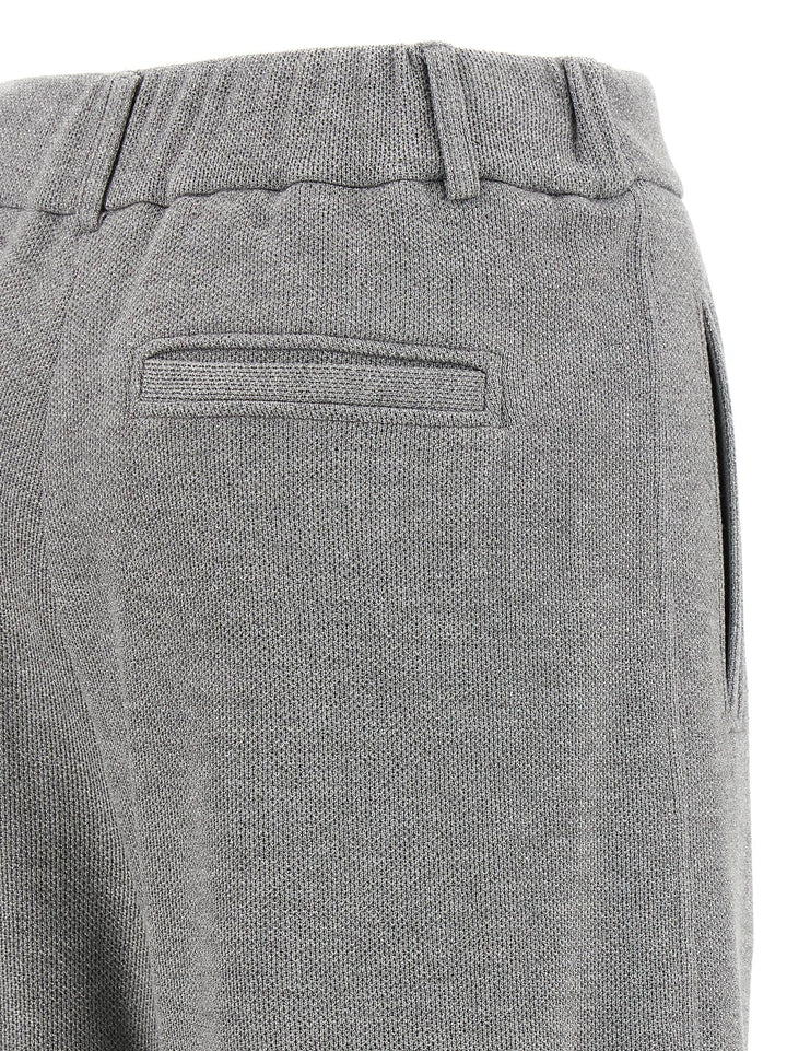 Brunello Cucinelli Lamé Pants - Silver | 3cd628195fdc633954d2a50b0e27d47afdf26bd5