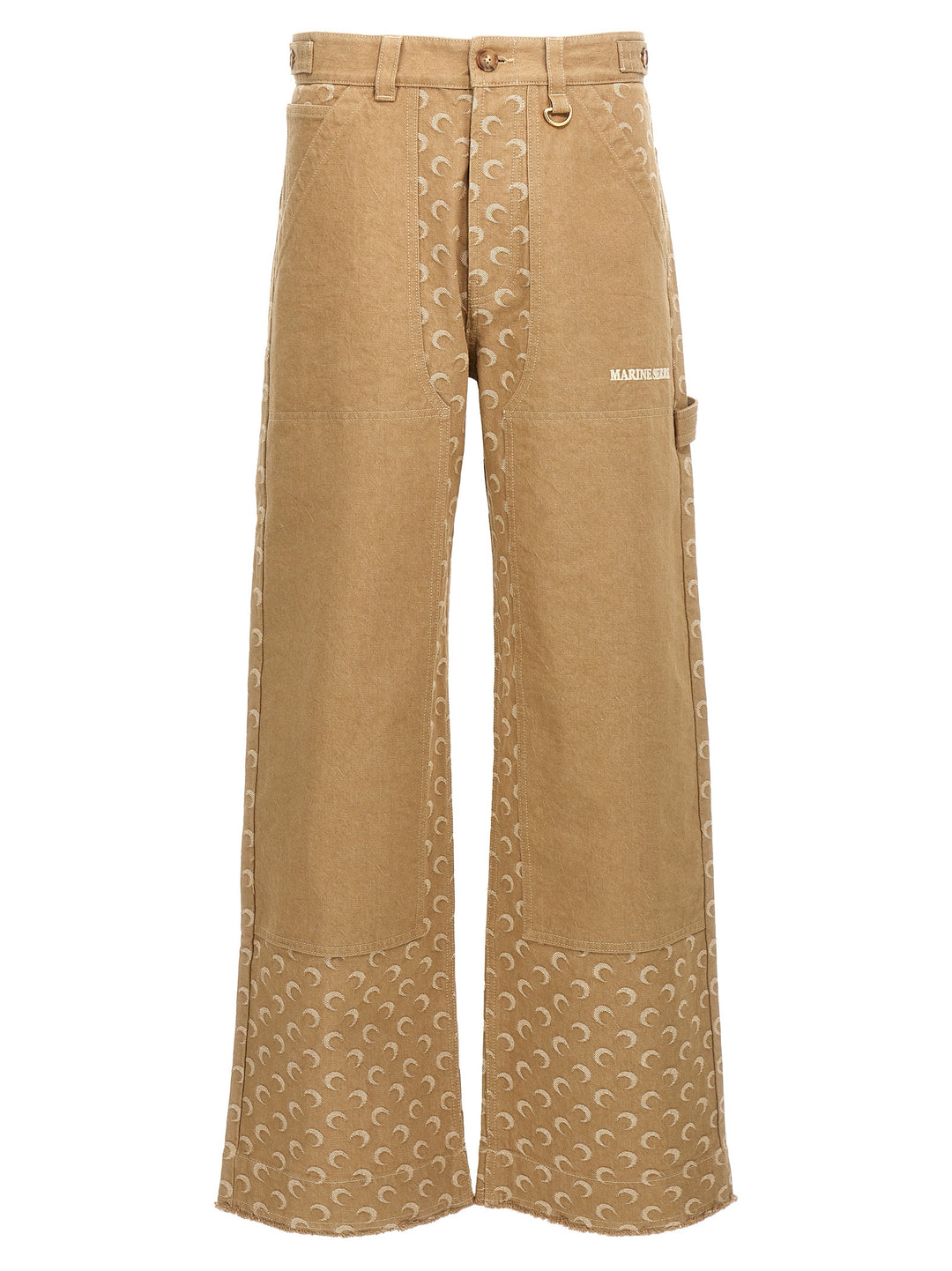 Moon Jacquard Jeans Beige