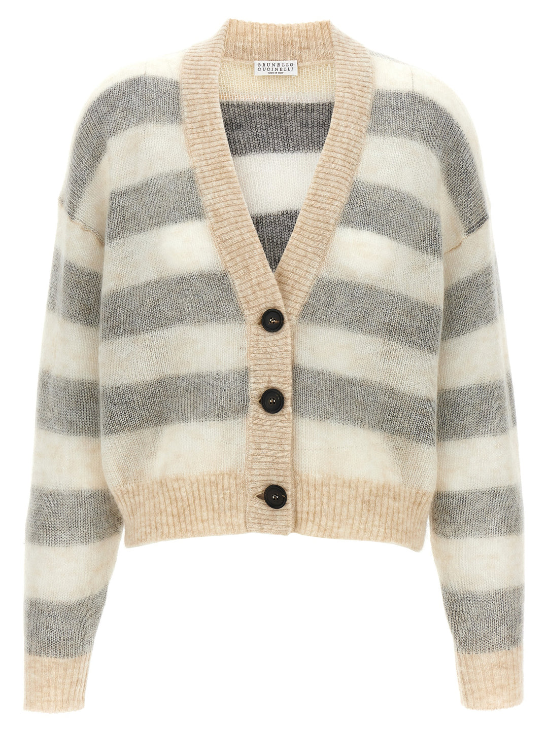 Striped Cardigan Sweater, Cardigans Multicolor