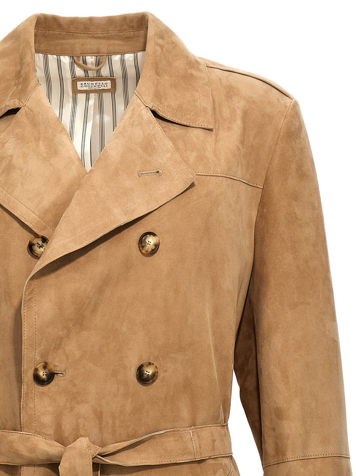 Suede Trench Coat Coats, Trench Coats Beige