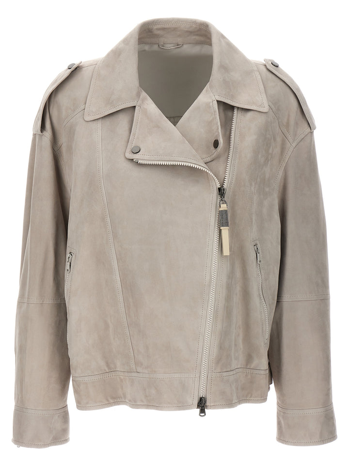 Suede Jacket Casual Jackets, Parka Gray