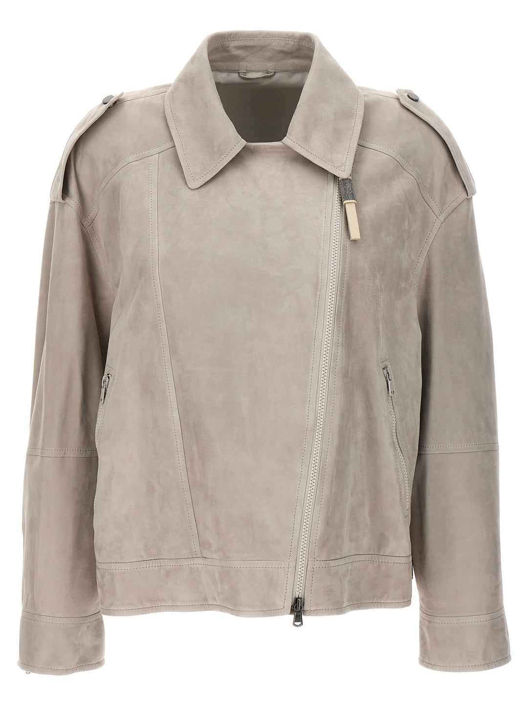 Suede Jacket Casual Jackets, Parka Gray