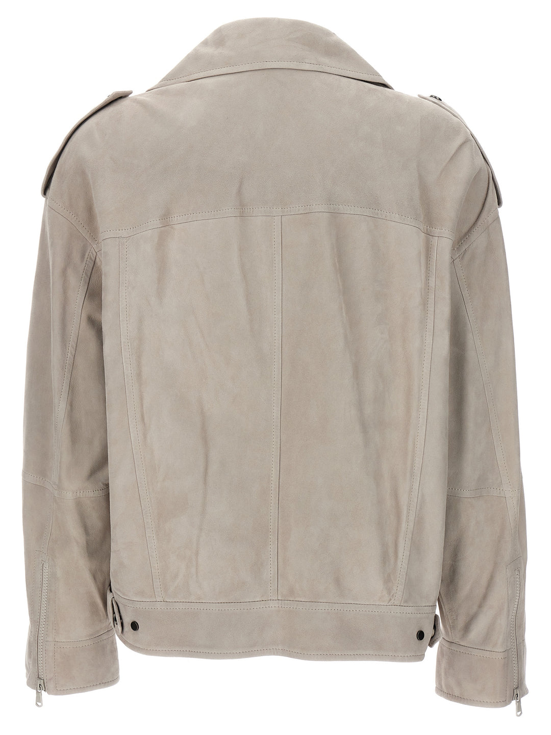 Suede Jacket Casual Jackets, Parka Gray