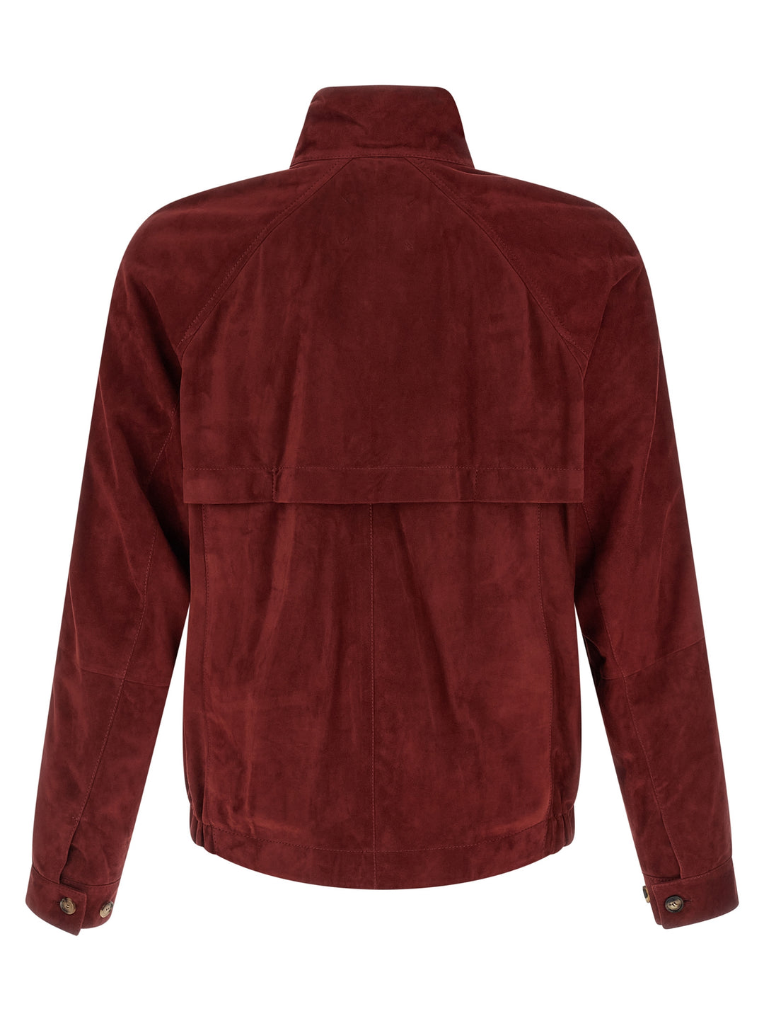 Brunello Cucinelli Suede Jacket Puffer Jackets - Red | 839c4f74eb077cdd4bb34bb512f7b8ea244fc605