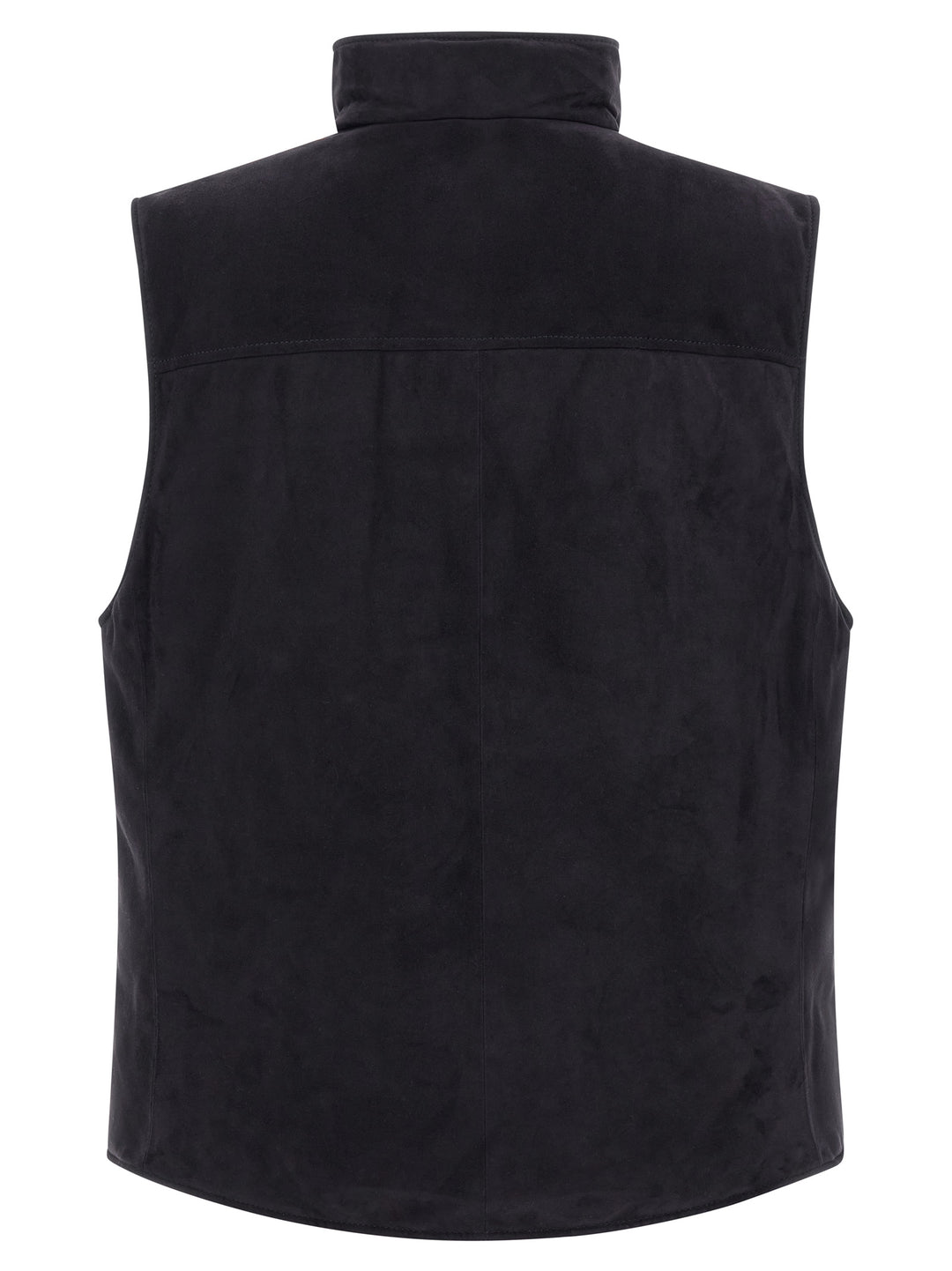 Brunello Cucinelli Suede Vest Gilet - Blue | e30d4709bd3f7eee96976d1708487f7285b439ae
