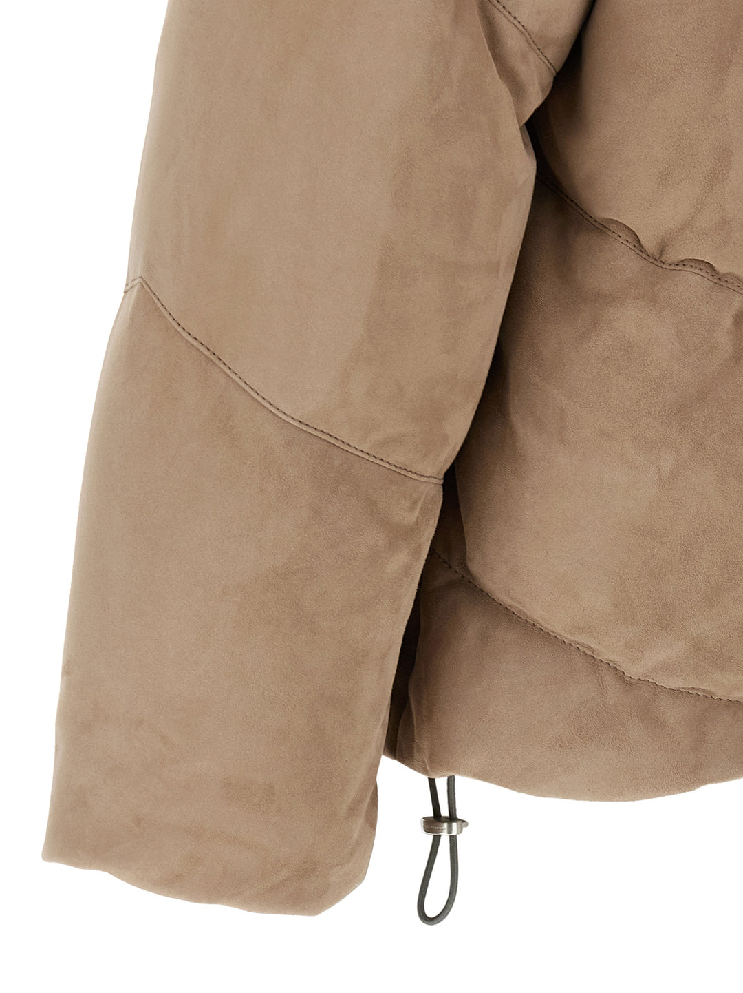 Brunello Cucinelli Suede Down Jacket Puffer Jackets - Beige | 2e5c6788235876d7e49b5384bf8f819532573d30