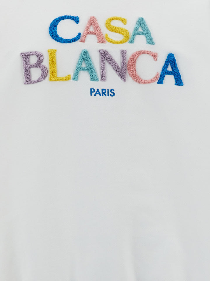 Stacked Logo Sweatshirt White