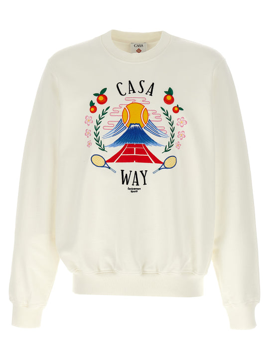 Casa Way Mountain Sweatshirt White